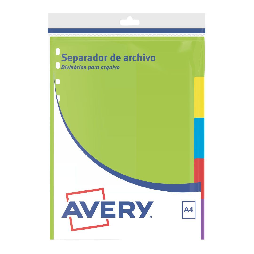 SEPARADOR DE ARCHIVO A4 5 POSICIONES - Imagen 4