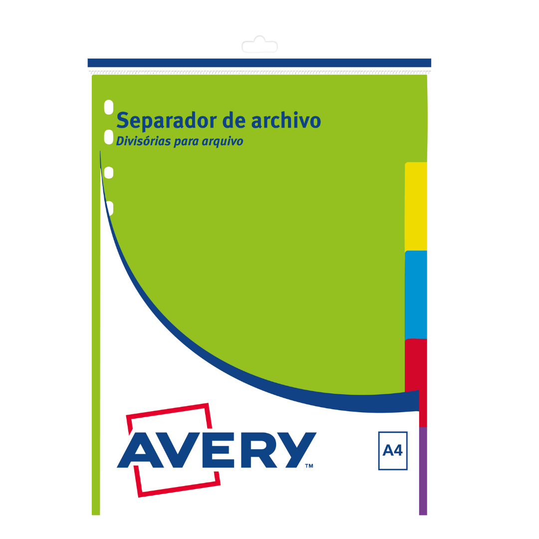 SEPARADOR DE ARCHIVO A4 5 POSICIONES