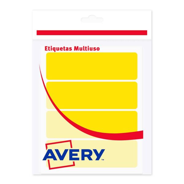 ETIQUETAS MANUALES AMARILLO FLÚO 3 x 10 CM - 20 Unds