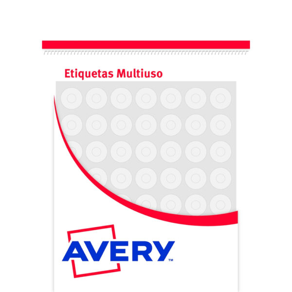 OJALILLOS AVERY TRANSPARENTES DE POLIPROPILENO