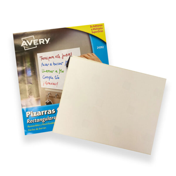 PIZARRA FLEXIBLE AVERY BLANCA - Imagen 2