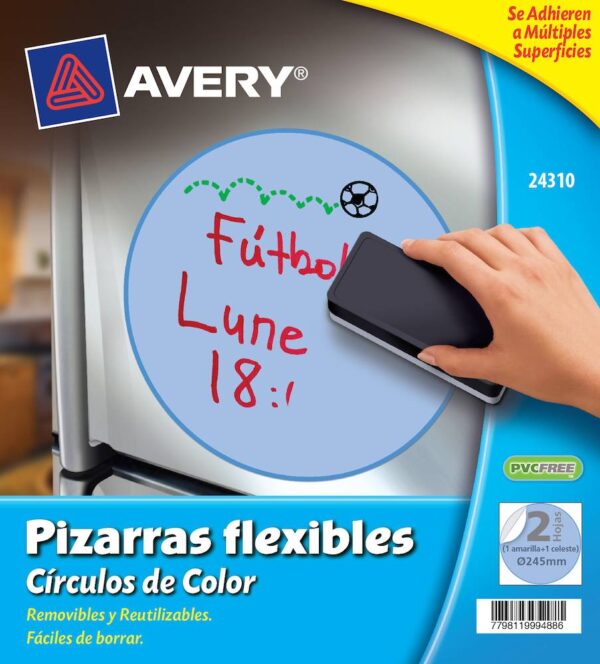 PIZARRA FLEXIBLE AVERY COLOR