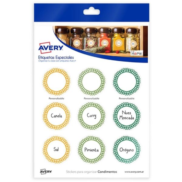STICKERS PARA IDENTIFICAR CONDIMENTOS
