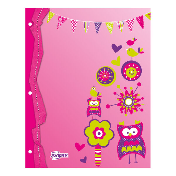 FOLIOS AVERY N°3 DISEÑO BÚHO
