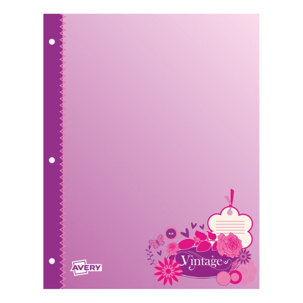 FOLIOS AVERY N°3 DISEÑO VINTAGE ANTONIA