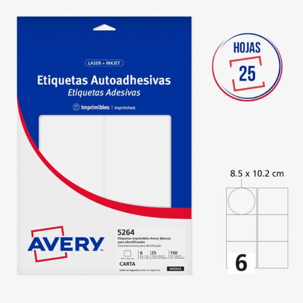 ETIQUETAS BLANCAS PARA IDENTIFICACIÓN 8.5 x 10.2 CM - 150 Unds