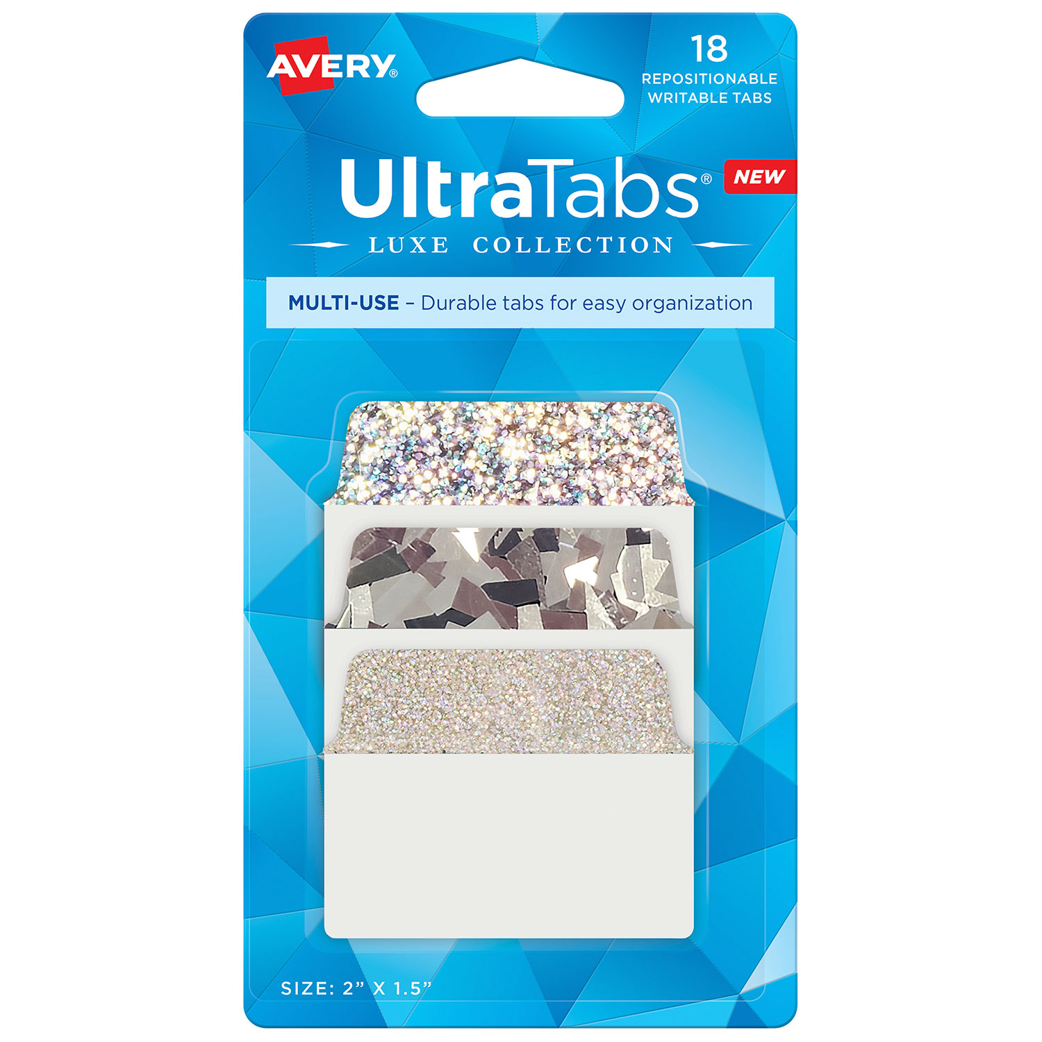 ULTRA TABS GLITTER 5.08 x 3.81
