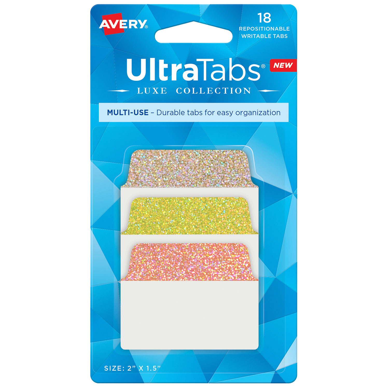 ULTRA TABS GLITTER 5.08 x 3.81