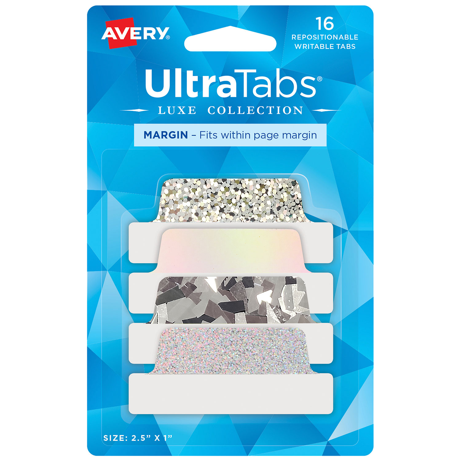 ULTRA TABS GLITTER 6.35 x 2.54