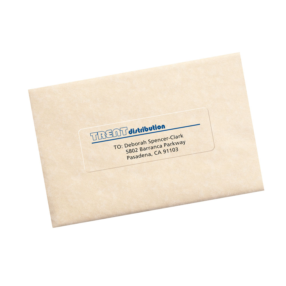 ETIQUETAS IMPRIMIBLES TRANSPARENTES 3.4 x 10.2 CM - 350 Unds - Imagen 2