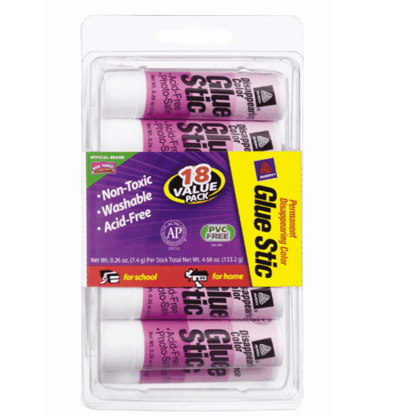 BARRA ADHESIVA 7,4GRS COLOR PURPURA QUE LUEGO DESAPARECE!