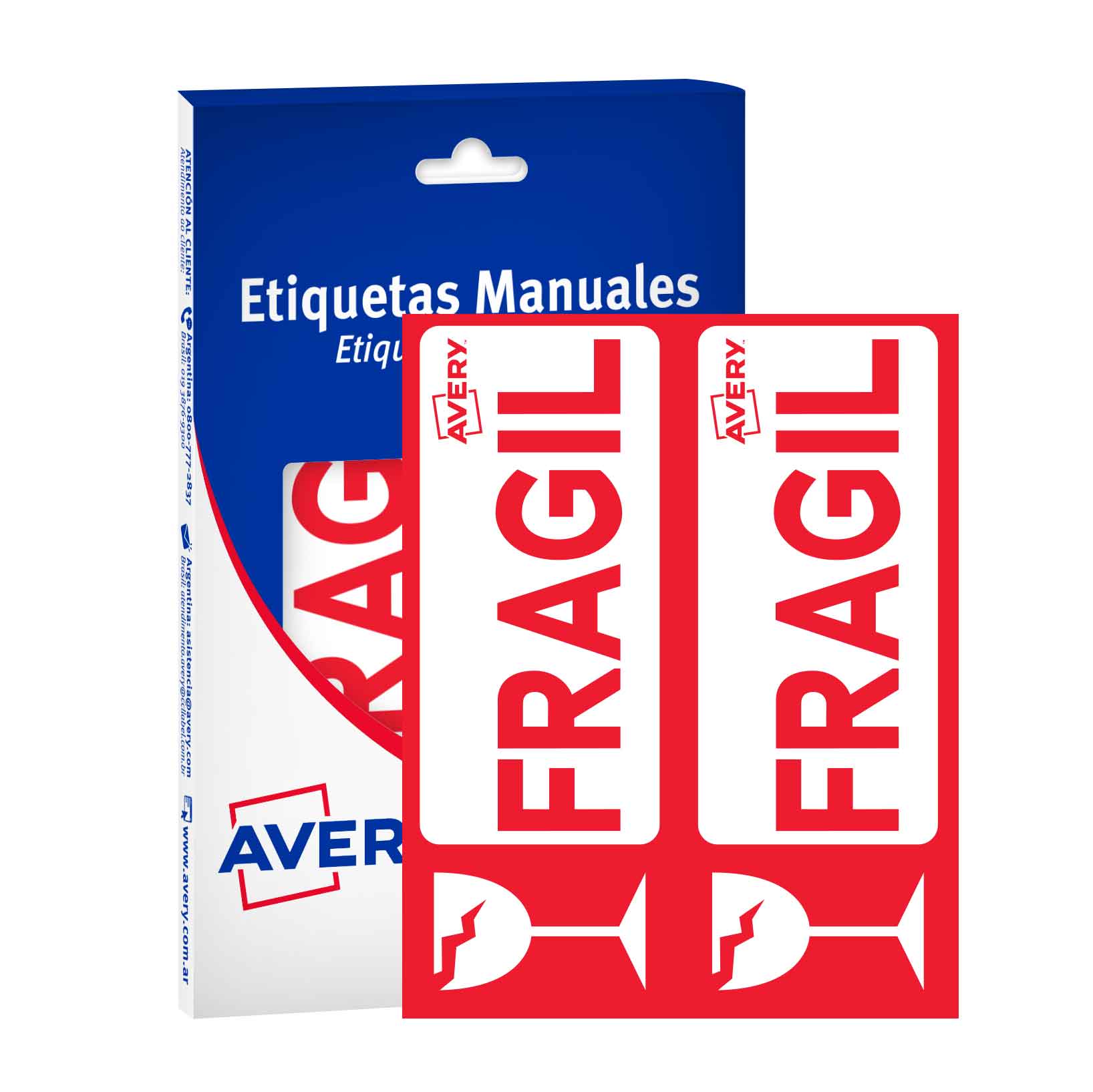 ETIQUETA AVERY FRAGIL PARA CAJAS 152X60 - 60 ETQS