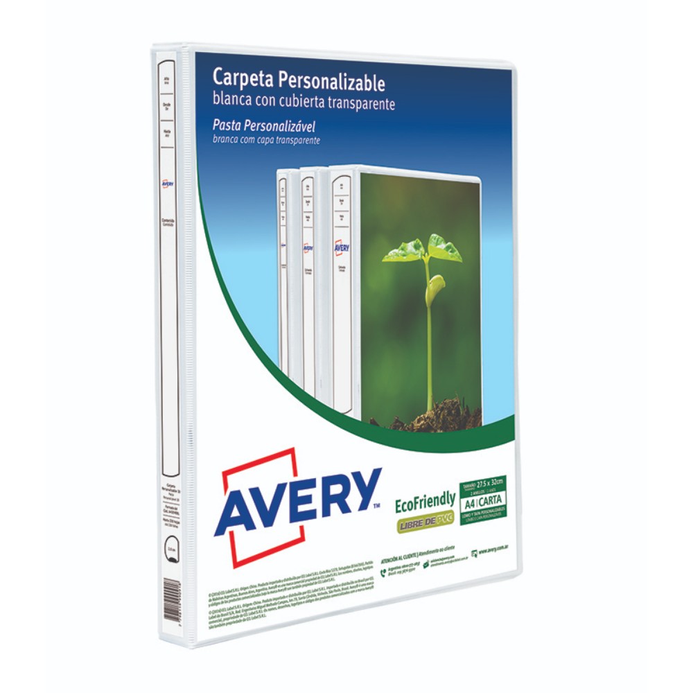 CARPETAS AVERY  BLANCA LOMO DE 30