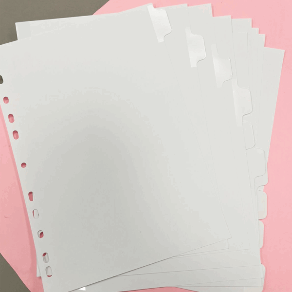 SEPARADORES PERSONALIZABLES PRINT TAB A4 12 POSICIONES - Imagen 2