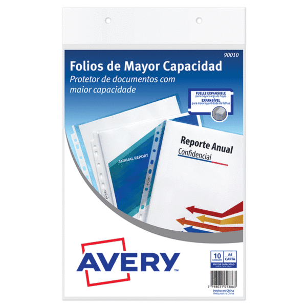 FOLIOS AVERY MAYOR CAPACIDAD